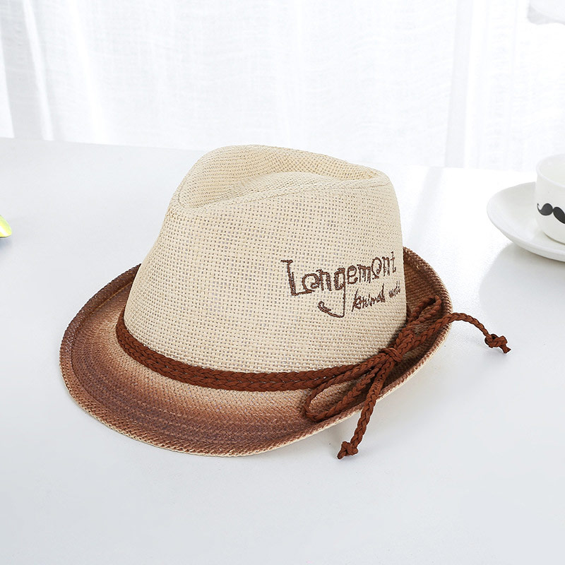 Соңғы дизайн кесте логотипі Trilby Straw Hat