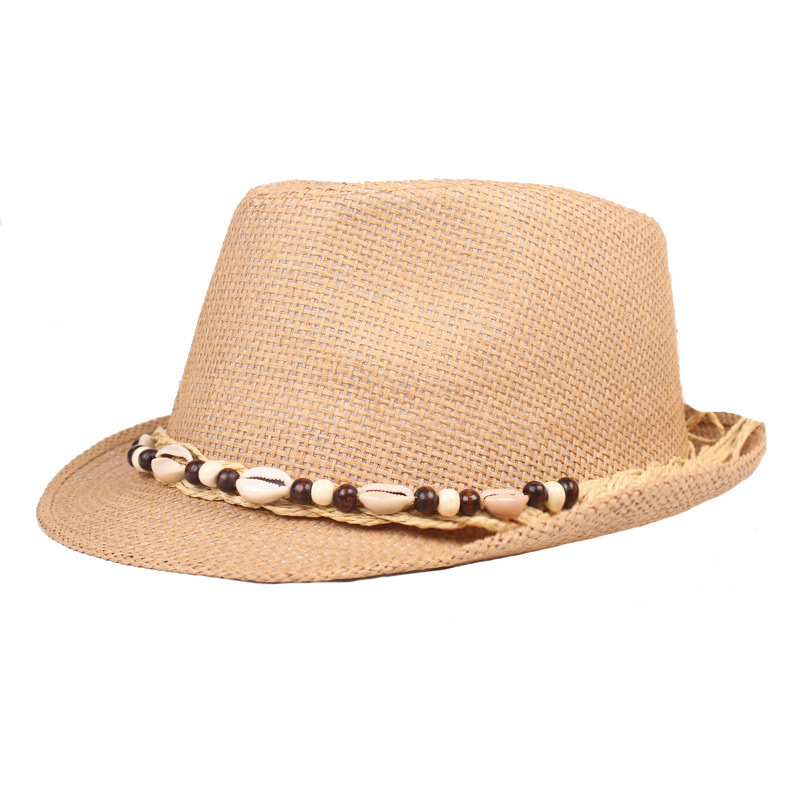 Ерлерге арналған Shell Beach Sun Straw Trilby қалпақ