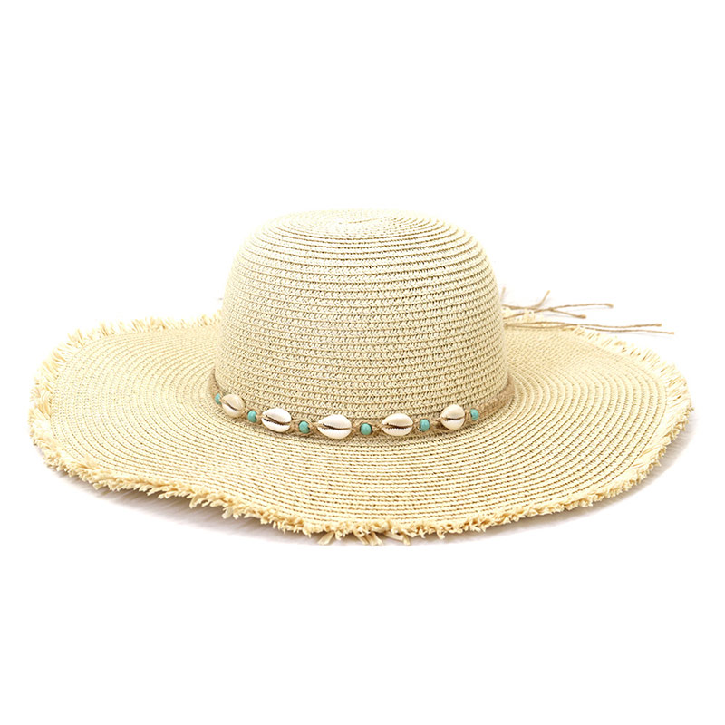 Стильді Shell Band Beach Lady Floppy Sombrero